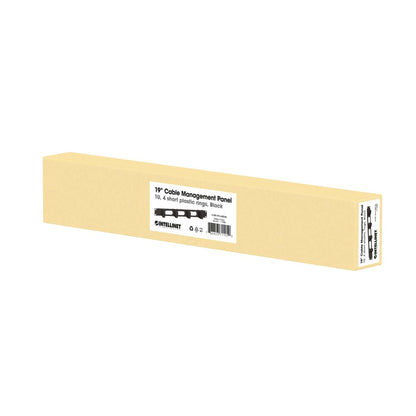 Organizador horizontal de cables 19", 4 anillos cortos Packaging Image 2