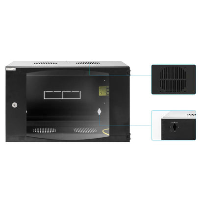 19in. Wallmount 6U 540*450 Steel Black Image 8