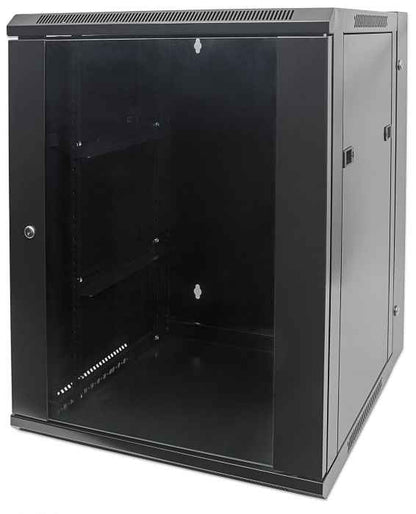 Gabinete mural abatible 19", 9U, Ensamblado Image 1
