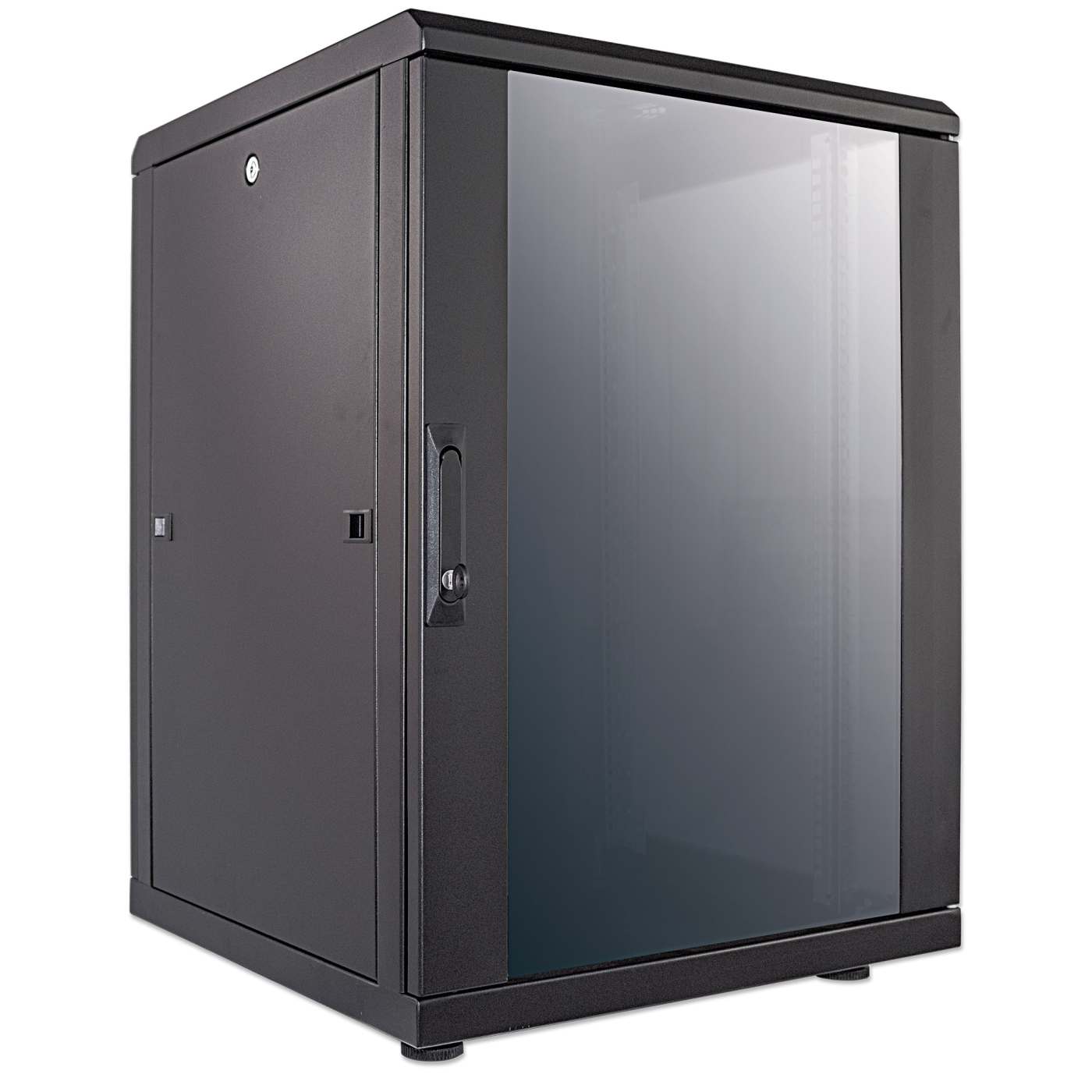Armario de red de 19", 16U, 600 (profundidad) x 600 (anchura) x 878 (altura) mm, negro Image 2