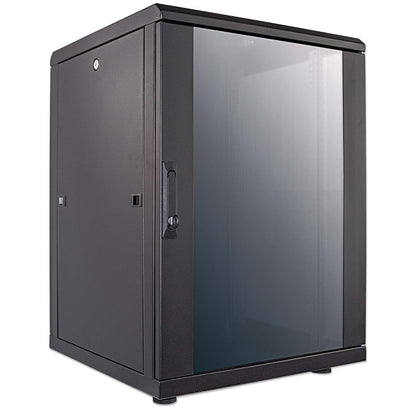 Armario de red de 19", 16U, 600 (profundidad) x 600 (anchura) x 878 (altura) mm, negro Image 2