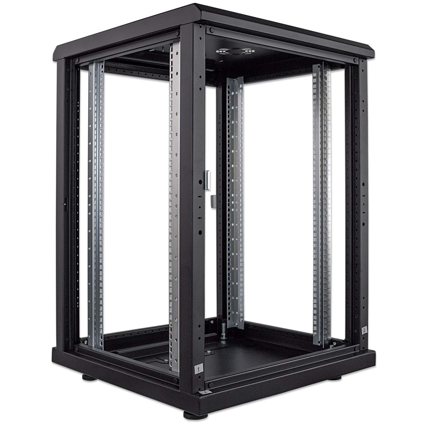 Armario de red de 19", 16U, 600 (profundidad) x 600 (anchura) x 878 (altura) mm, negro Image 6