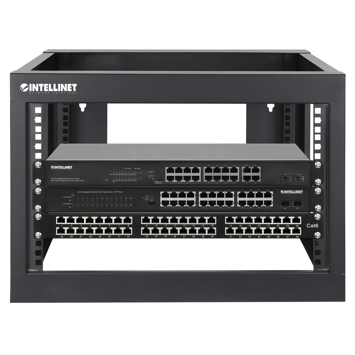 Rack abierto de 19" para montaje en pared, 4 postes, 6U Image 8