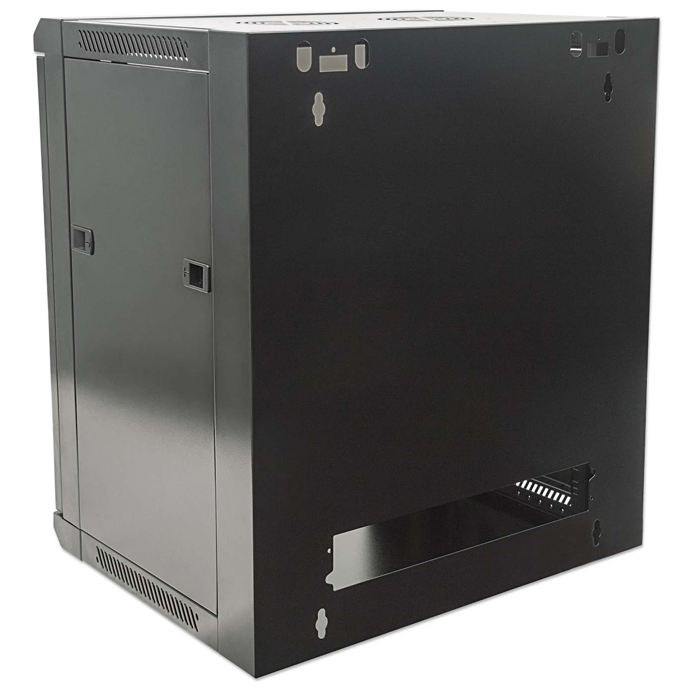 Gabinete de montaje en pared de 19", 12U, 450 mm (17.7 pulg.) Profundidad, Negro Image 6