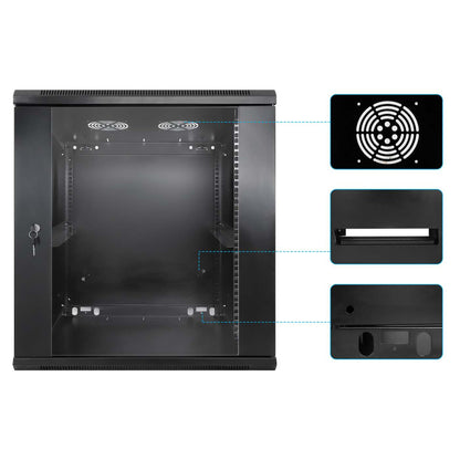Gabinete mural de 19", 12U, Ensamblado Image 6