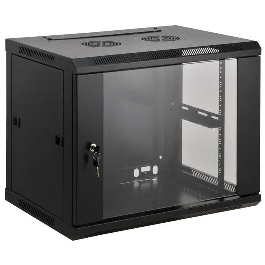 Armario de pared de 19", 15U, 600 mm (23,6 pulgadas) de profundidad, negro Image 1