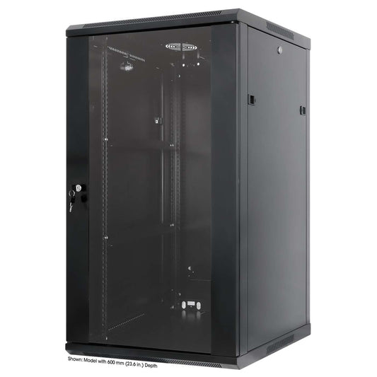 Armario de pared de 19", 20U, 450 mm (17,7 pulgadas) de profundidad, negro Image 1