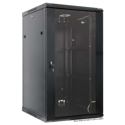 Armario de pared de 19", 20U, 450 mm (17,7 pulgadas) de profundidad, negro Image 2