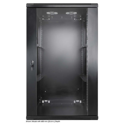 Armario de pared de 19", 20U, 450 mm (17,7 pulgadas) de profundidad, negro Image 3