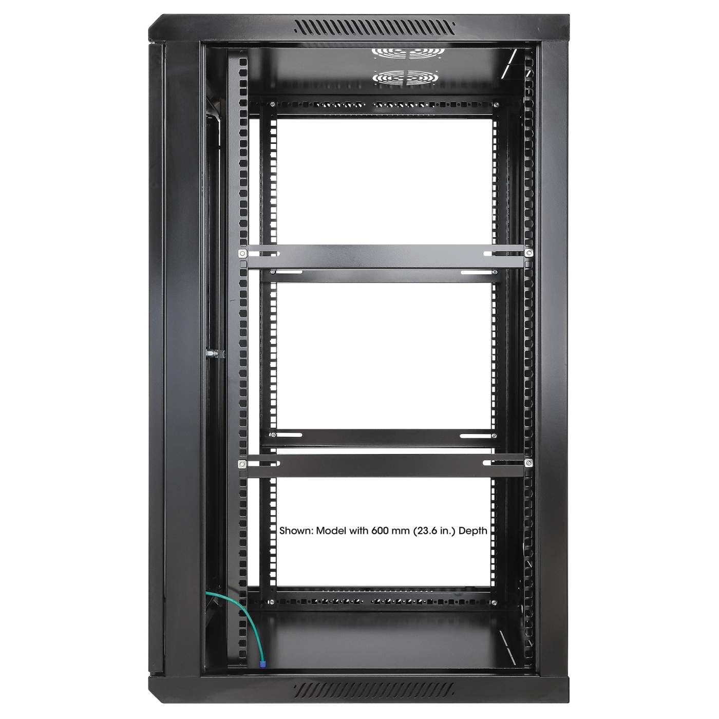 Armario de pared de 19", 20U, 450 mm (17,7 pulgadas) de profundidad, negro Image 5
