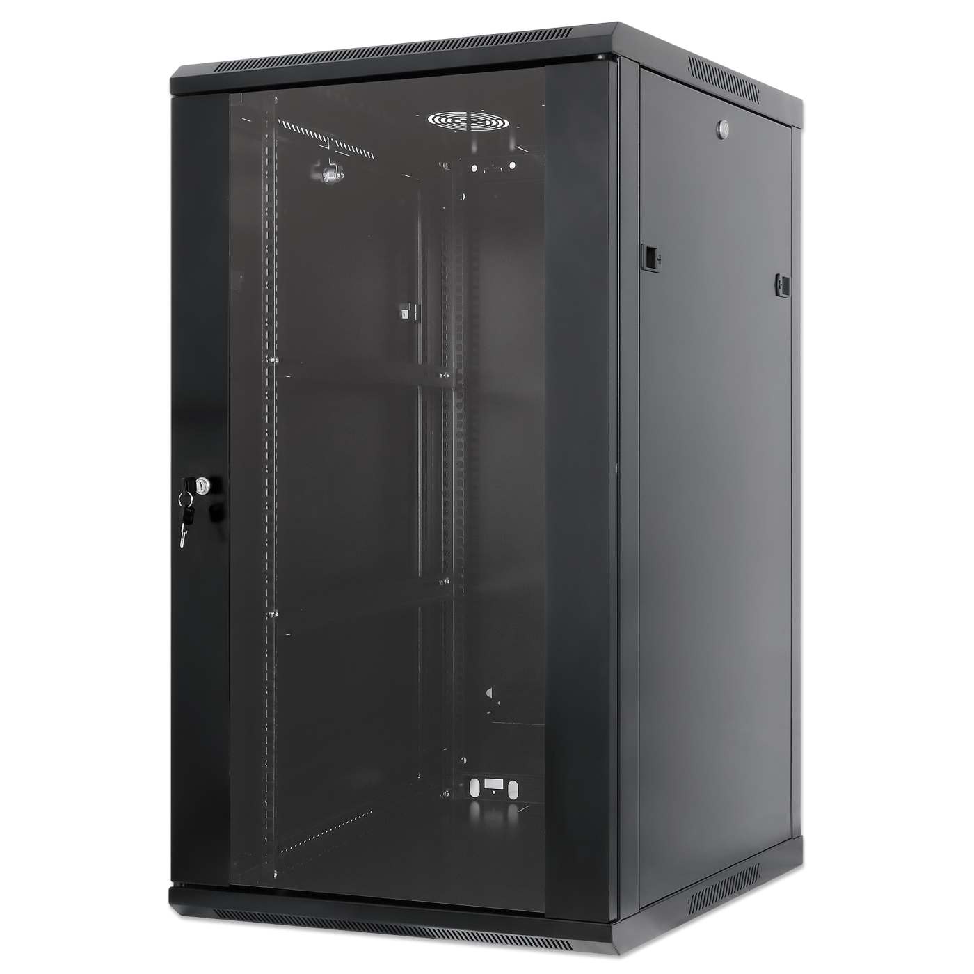 Armario de pared de 19", 20U, 600 mm (23,6 pulgadas) de profundidad, negro Image 1