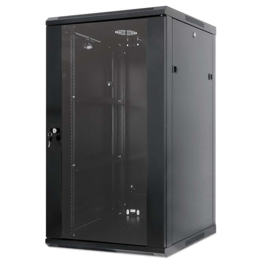 Armario de pared de 19", 20U, 600 mm (23,6 pulgadas) de profundidad, negro Image 1