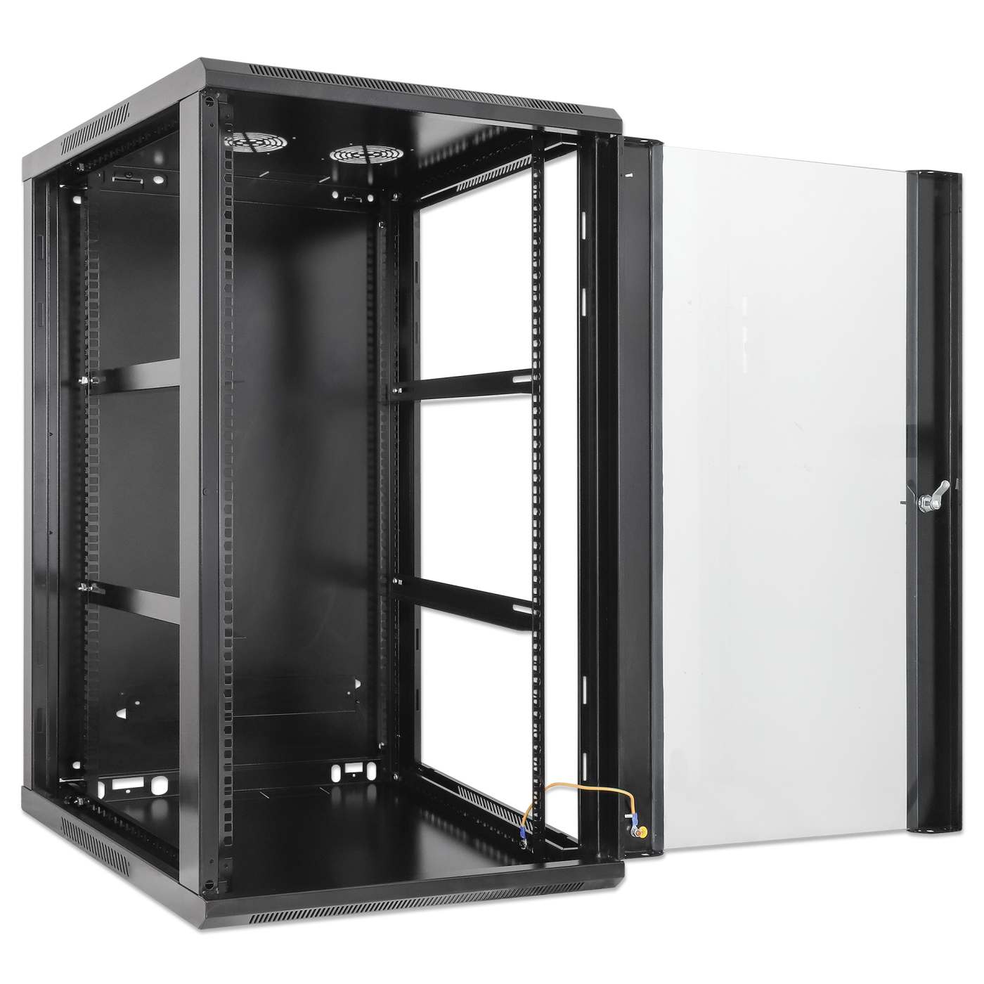 Armario de pared de 19", 20U, 600 mm (23,6 pulgadas) de profundidad, negro Image 6