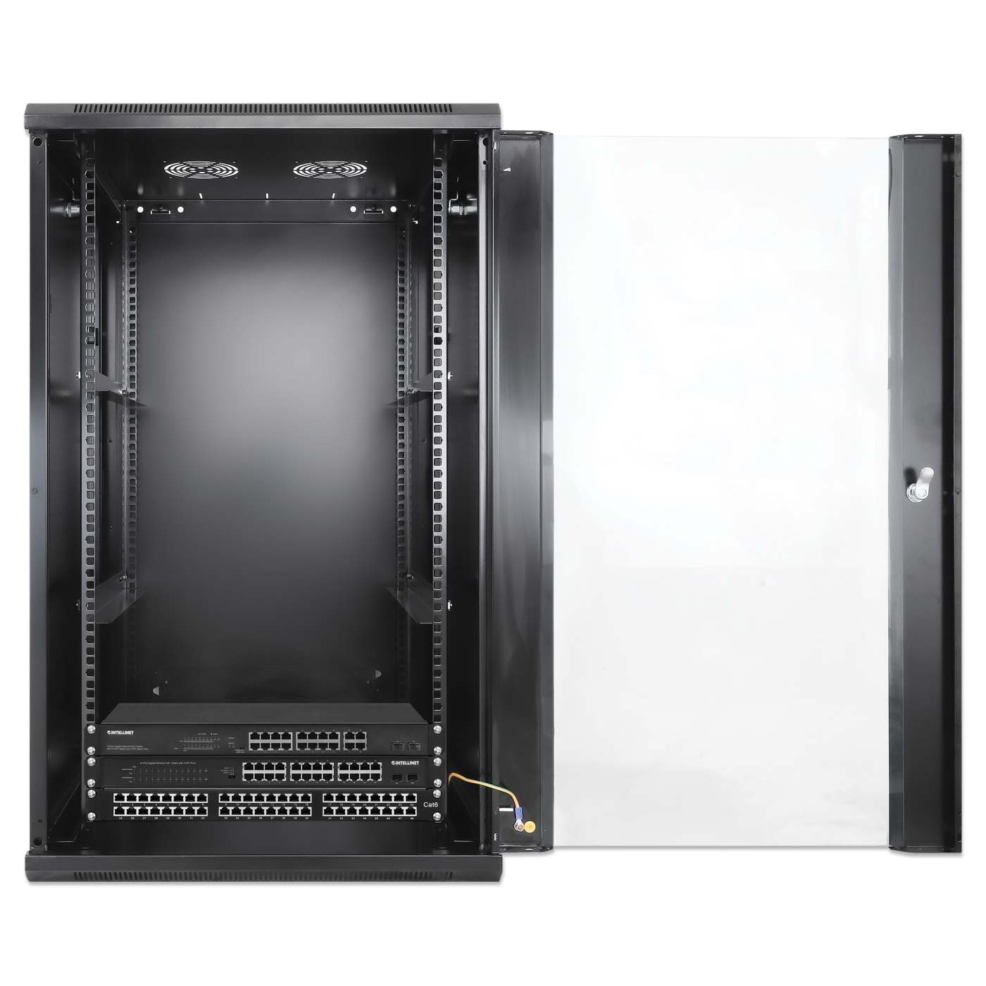 Armario de pared de 19", 20U, 600 mm (23,6 pulgadas) de profundidad, negro Image 7