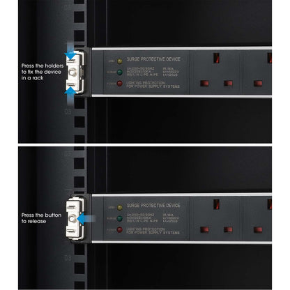 Clip de montaje en rack de 1U sin herramientas, paquete de 12 unidades Image 9