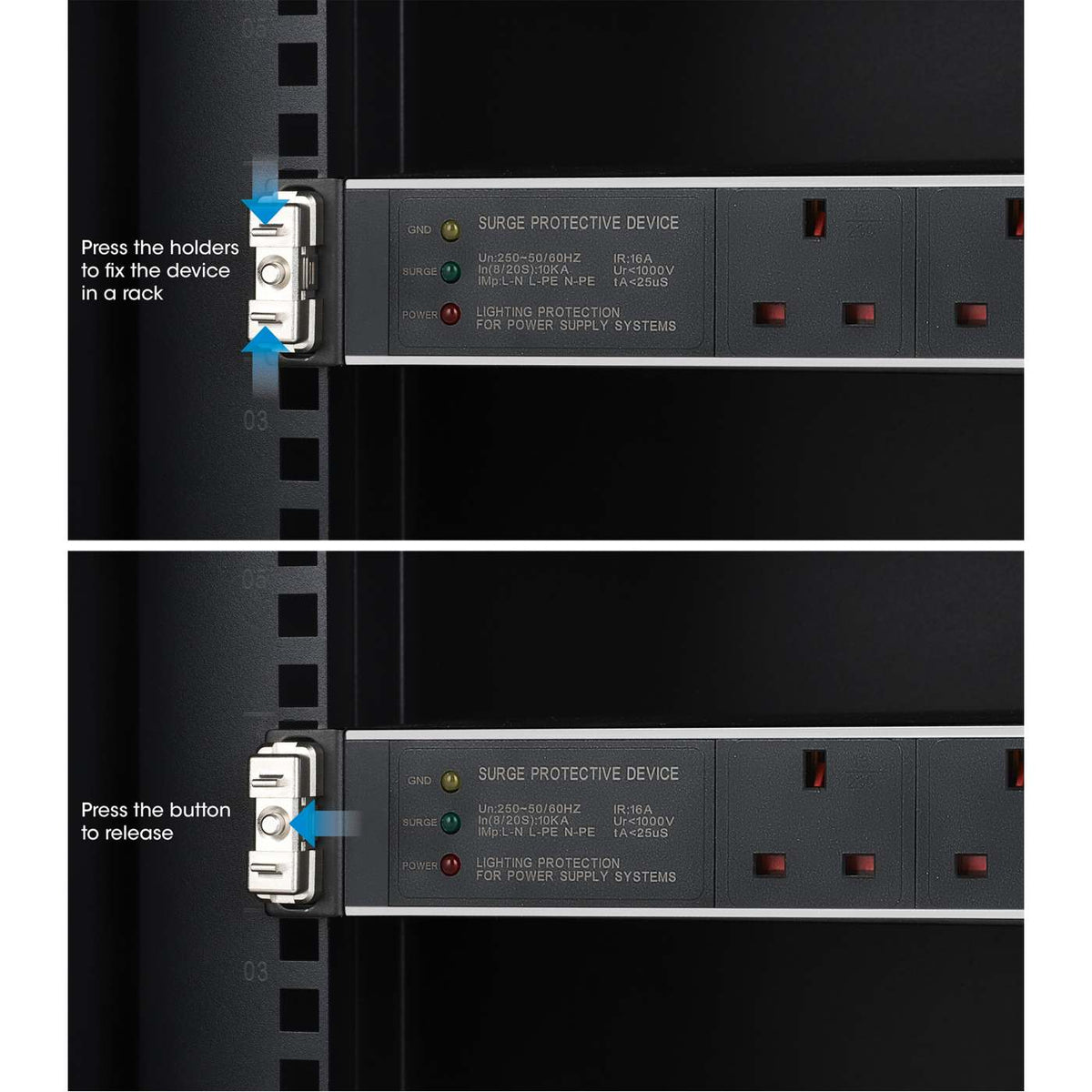 Clip para montaje en rack de 19", 1U, Paquete de 12 pzas  Image 9
