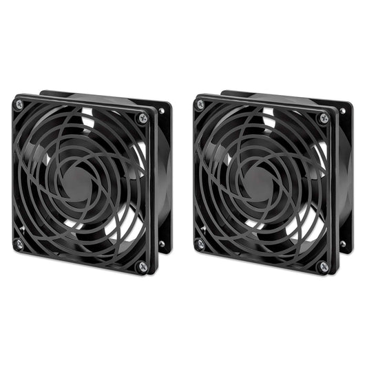 Unidad de ventilación de 2 ventiladores para gabinetes murales de 19" Image 1