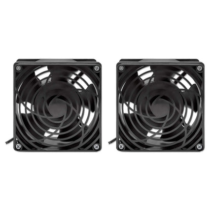 Unidad de ventilación de 2 ventiladores para gabinetes murales de 19" Image 3