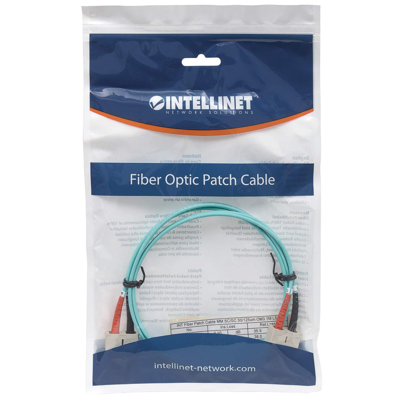 Patch Cord de Fibra Optica, Dúplex, Multimodo Packaging Image 2