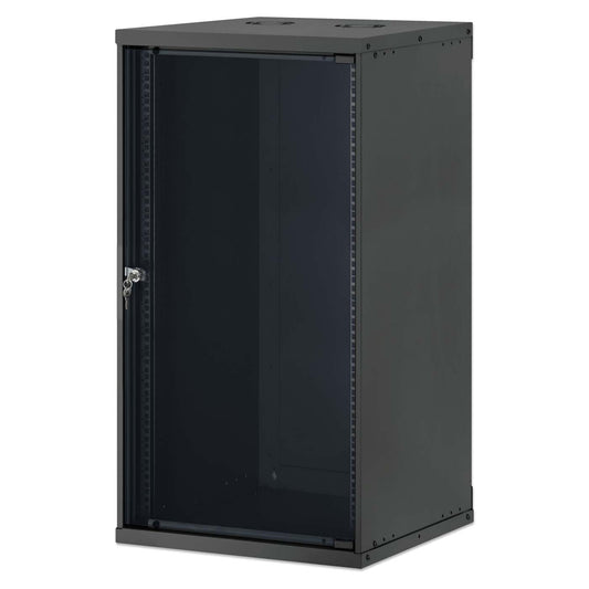 Gabinete de red para montaje en pared de 20U 19", línea básica, 560 mm de profundidad, negro Image 1