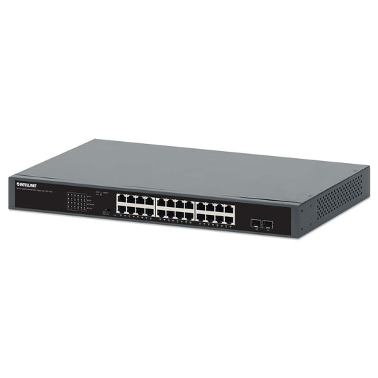 Switch PoE+ Gigabit Ethernet de 24 puertos con 2 puertos SFP, Extensión PoE a 250 m Image 1