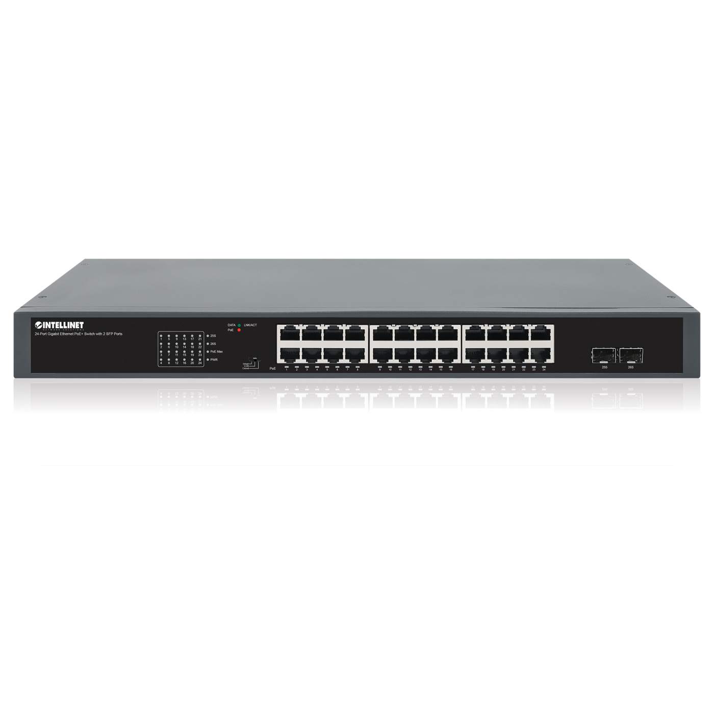 Switch PoE+ Gigabit Ethernet de 24 puertos con 2 puertos SFP, Extensión PoE a 250 m Image 6