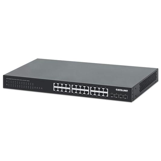 Switch PoE+ con 24 puertos Gigabit y 4 puertos 10G SFP+ Image 1