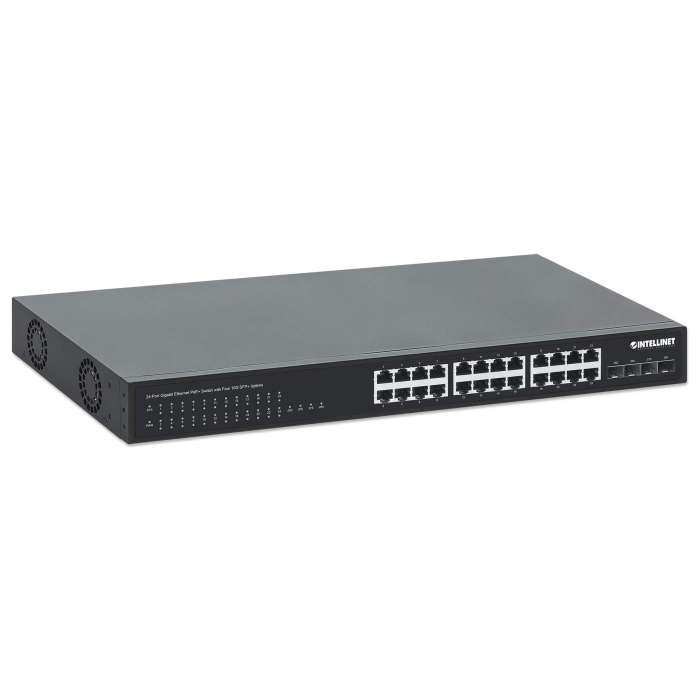 Switch PoE+ con 24 puertos Gigabit y 4 puertos 10G SFP+ Image 3