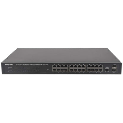 Switch Administrable por Web Gigabit Ethernet de 24 puertos PoE+ y 2 puertos SFP Image 4