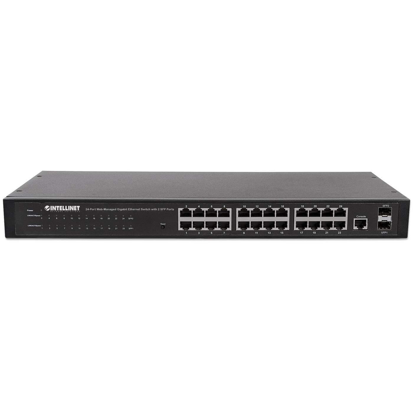 Switch de 24 Puertos Gigabit Ethernet Administrable por Web con 2 puertos SFP Image 4