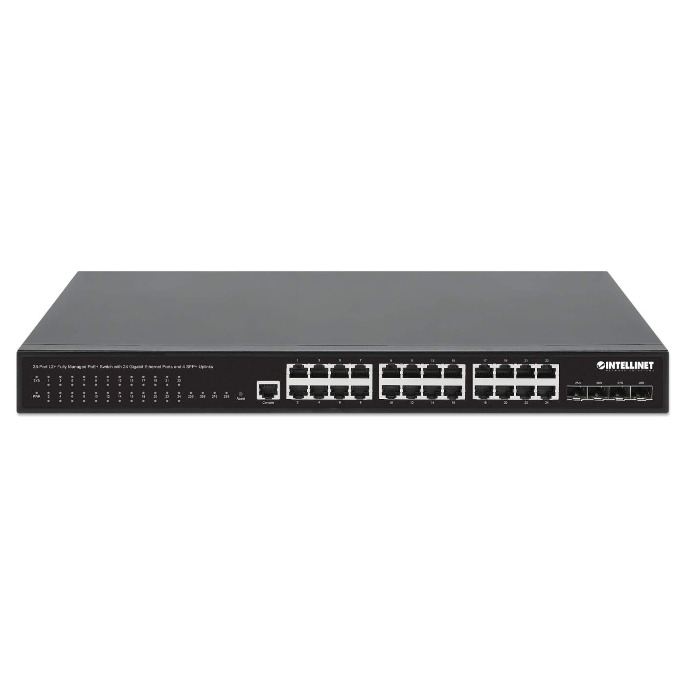 Switch PoE+ Administrable L2+ con 24 puertos Gigabit y 4 puertos SFP+ Image 4