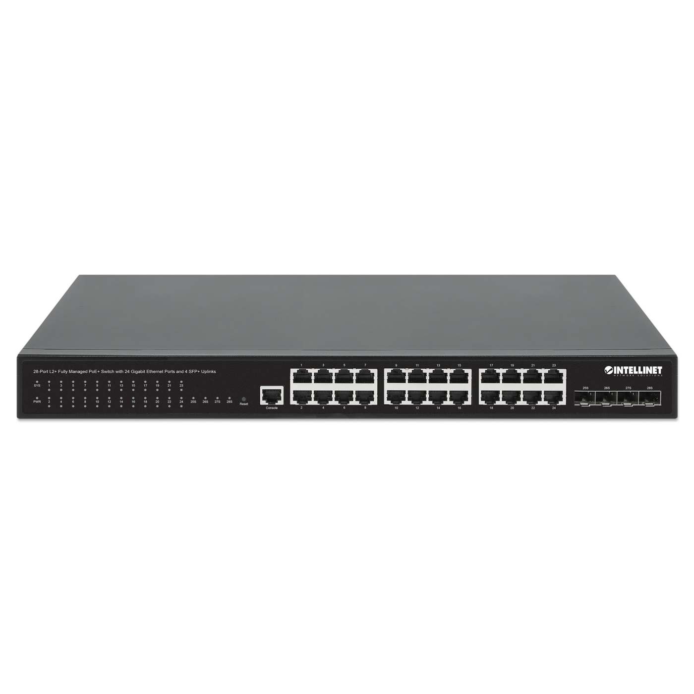 Switch PoE+ Administrable L2+ con 24 puertos Gigabit y 4 puertos SFP+ Image 4