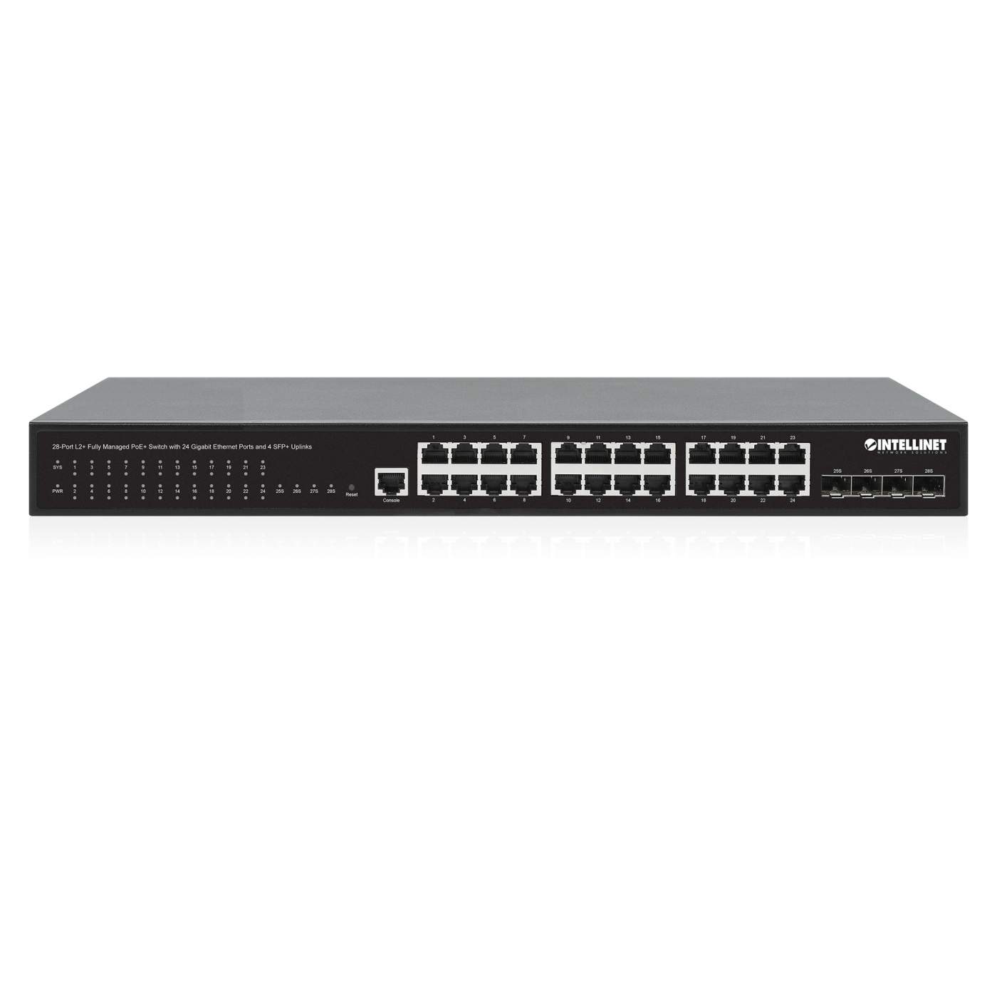 Switch PoE+ Administrable L2+ con 24 puertos Gigabit y 4 puertos SFP+ Image 6