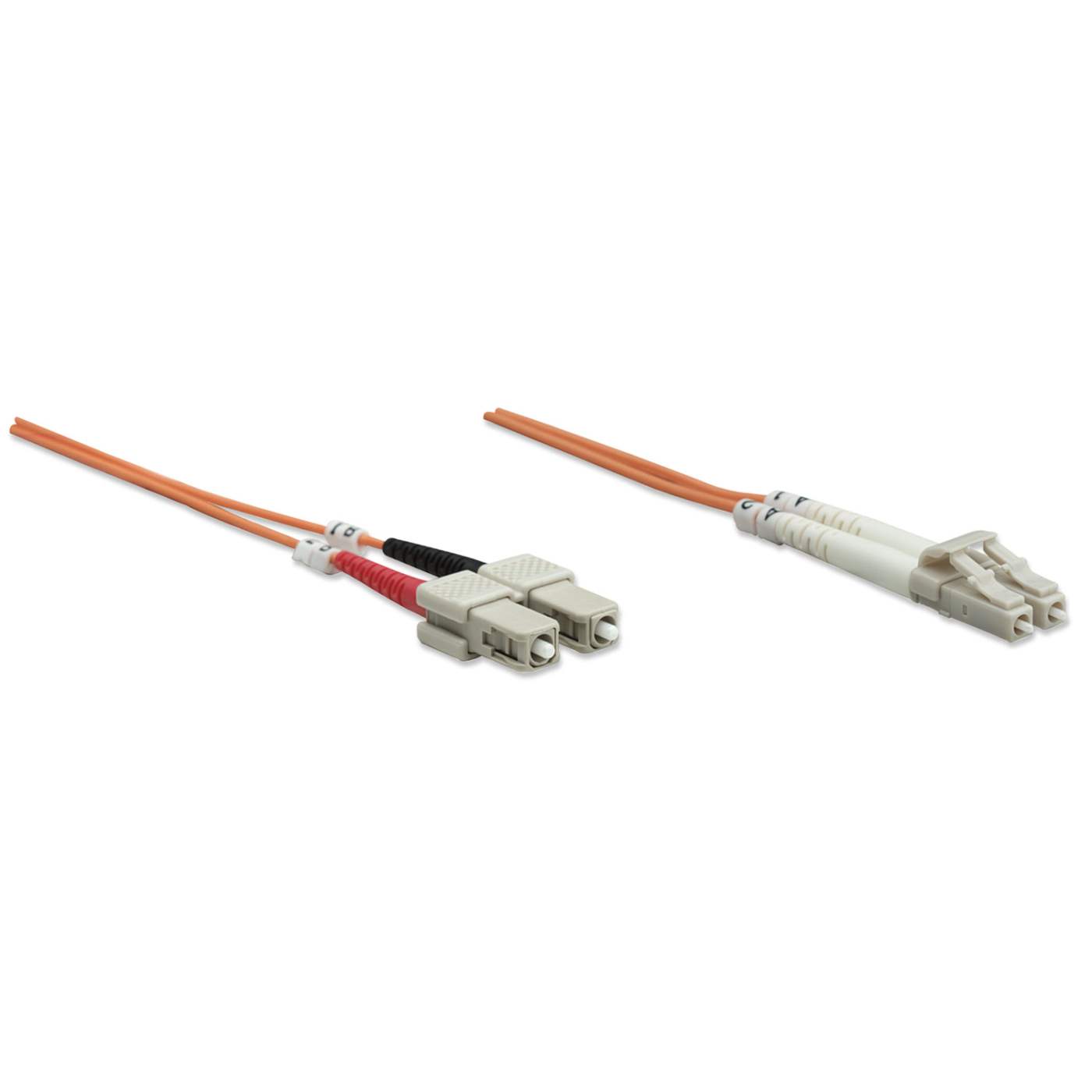 Cable de conexión de fibra óptica LC a SC UPC de 3 m, 3,0 mm, dúplex, LSZH, OM1 multimodo, naranja Image 3