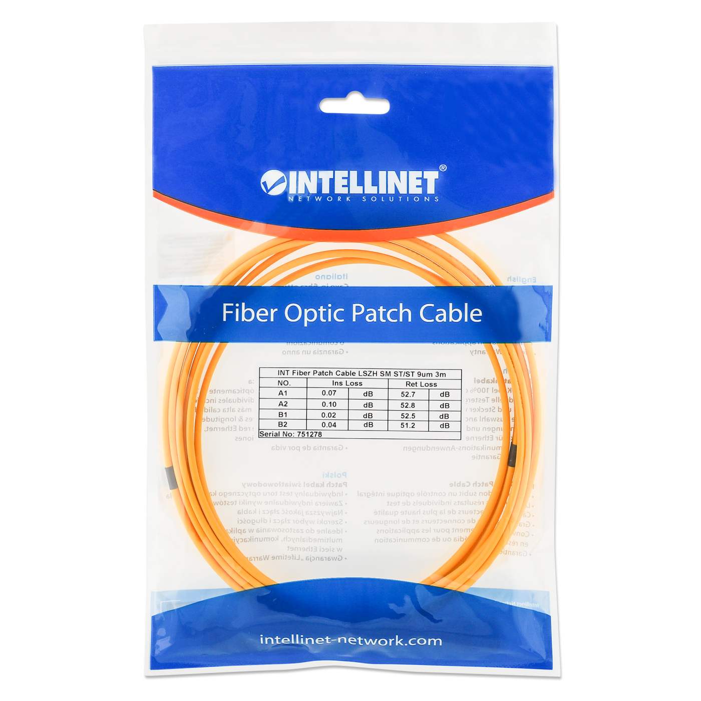 Jumper de Fibra Óptica, Dúplex, Mono-modo Packaging Image 2