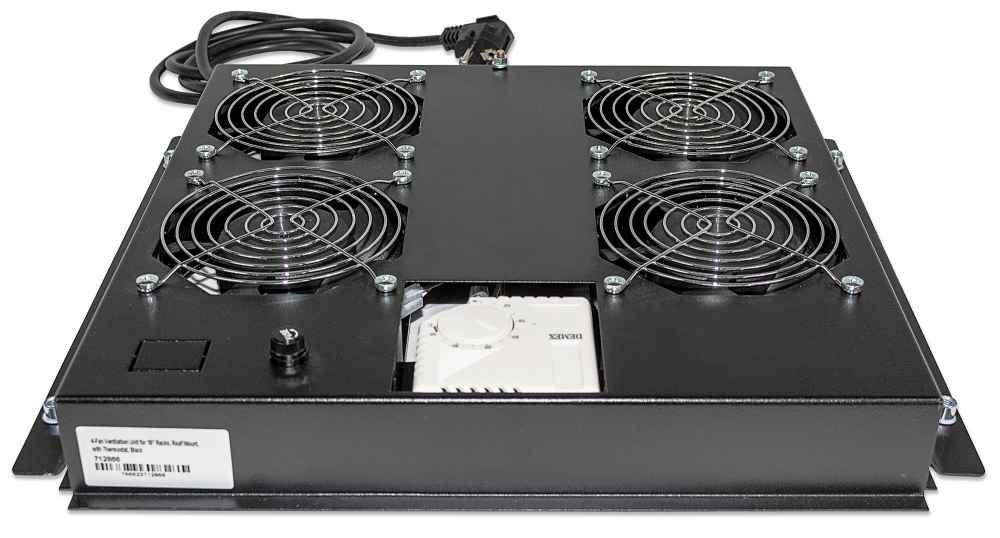 Unidad de ventilación de 4 ventiladores para racks de 19" Image 1
