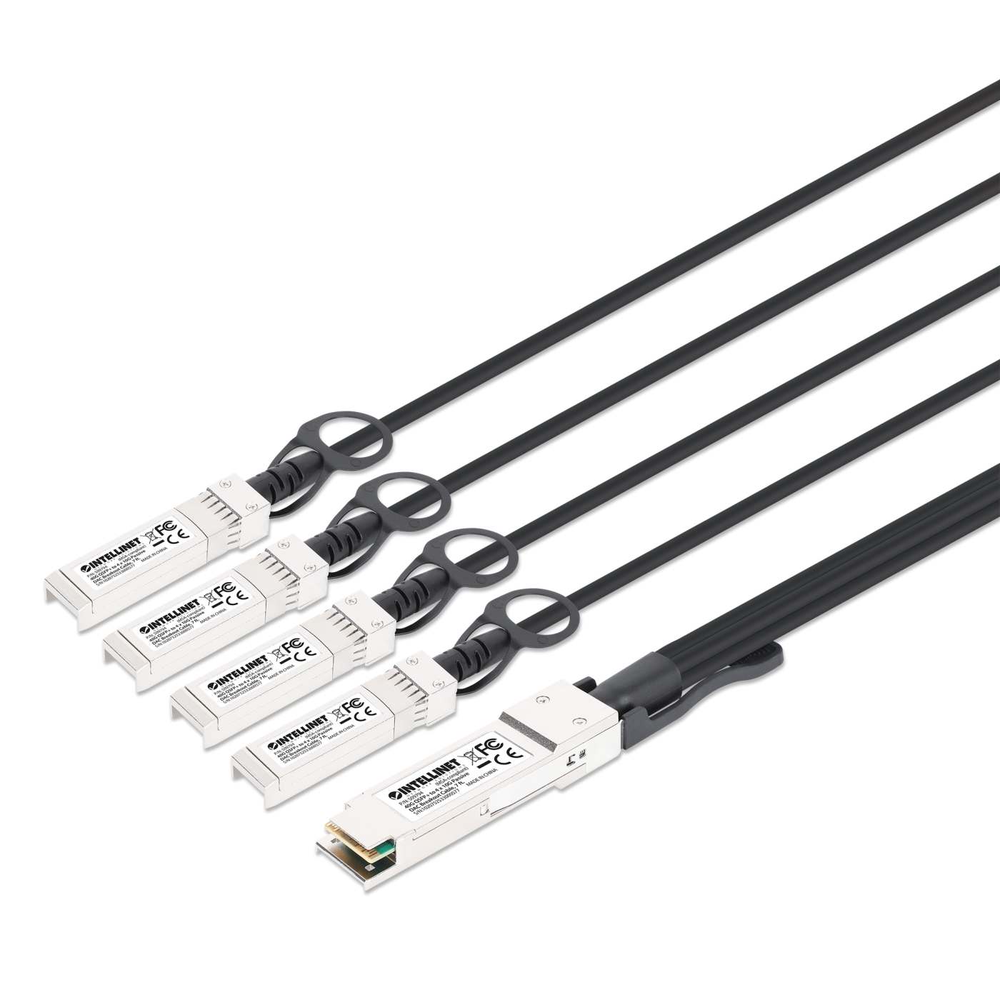 Cable de conexión DAC pasivo de 40G QSFP+ a 4 x 10G SFP+, 2 m (7 ft) Image 1