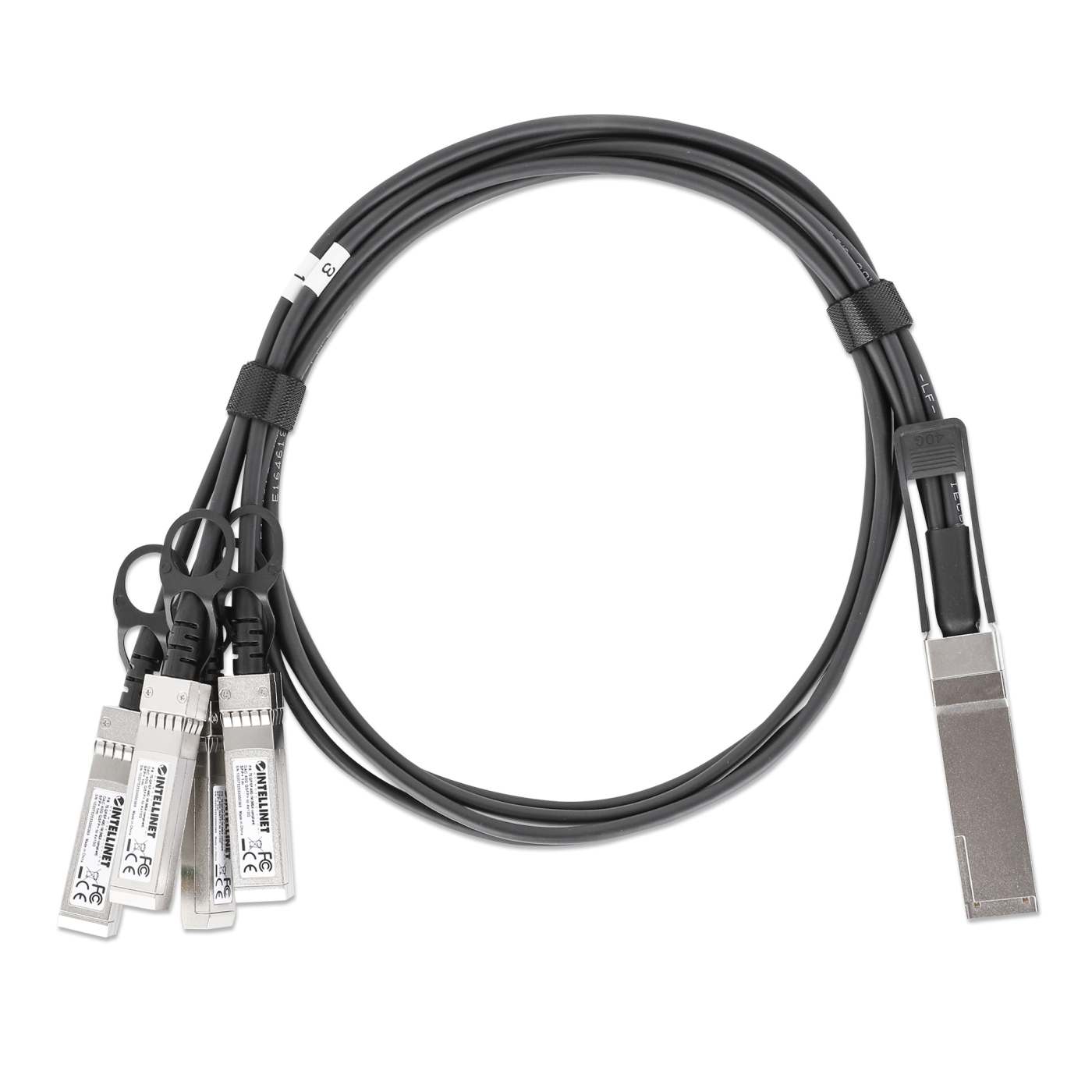 Cable de conexión DAC pasivo de 40G QSFP+ a 4 x 10G SFP+, 2 m (7 ft) Image 5