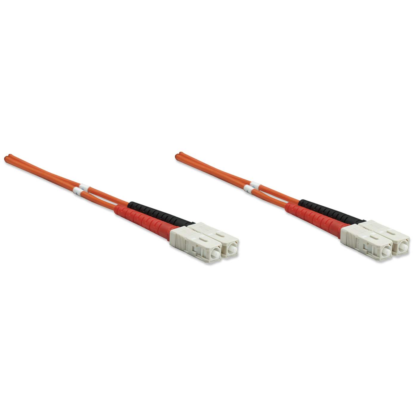 Cable de fibra óptica de 5 m SC a SC UPC, 3.0 mm, dúplex, LSZH, OM2 multimodo, naranja Image 3