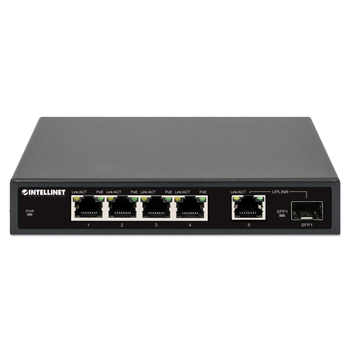 Switch PoE+ con 5 puertos Gigabit y 1 puerto SFP Image 4