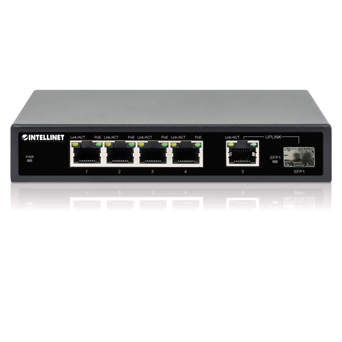 Switch PoE+ con 5 puertos Gigabit y 1 puerto SFP Image 6
