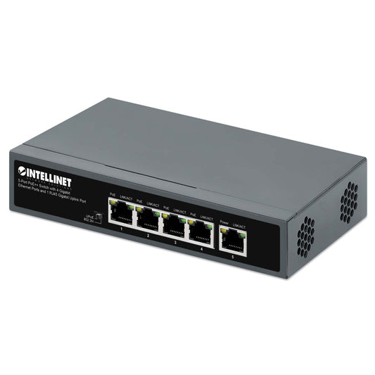 Switch PoE++ de 4 puertos Gigabit y 1 puerto ascendente RJ45 Image 1