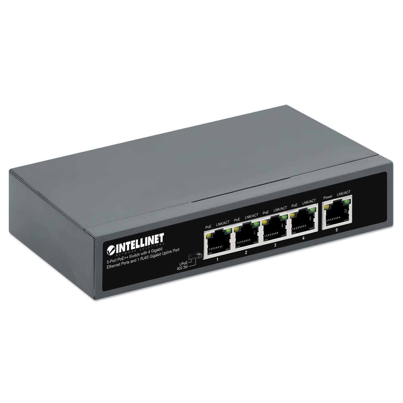 Switch PoE++ de 4 puertos Gigabit y 1 puerto ascendente RJ45 Image 3