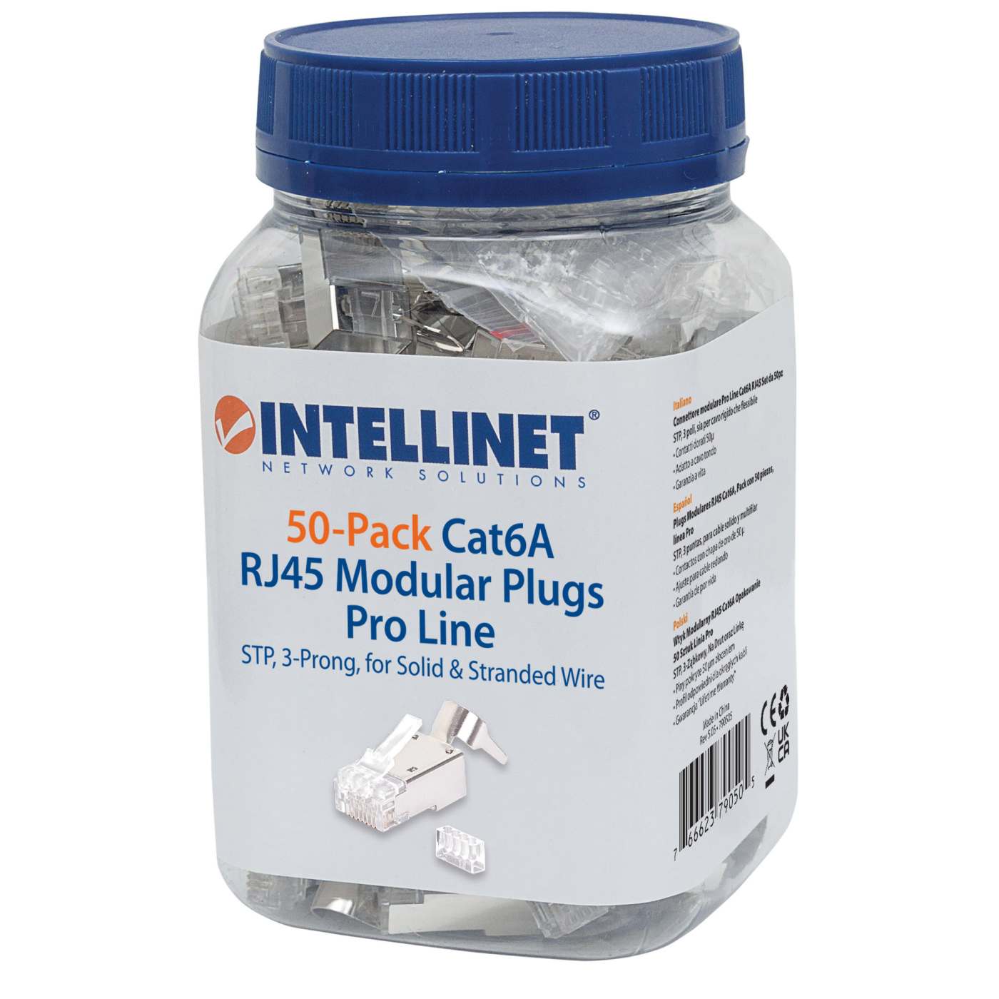 Plugs Modulares RJ45 Cat 6A, Línea Pro Packaging Image 2