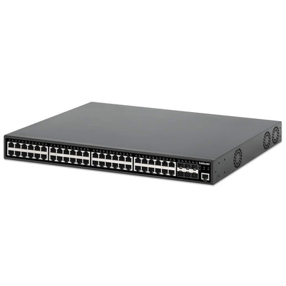 Switch administrado de capa 2+ PoE+ Gigabit Ethernet de 48 puertos con seis enlaces ascendentes SFP+ de 10 G Image 1