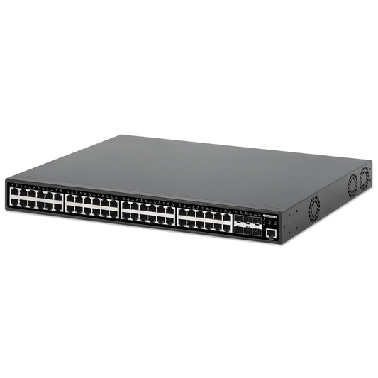 Switch administrado de capa 2+ PoE+ Gigabit Ethernet de 48 puertos con seis enlaces ascendentes SFP+ de 10 G Image 1