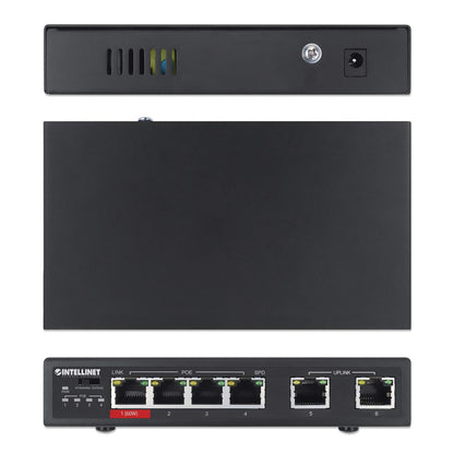Switch con 6 puertos Fast Ethernet, (3 PoE+, 1 PoE de Alta Potencia y 2 de enlace) Image 6