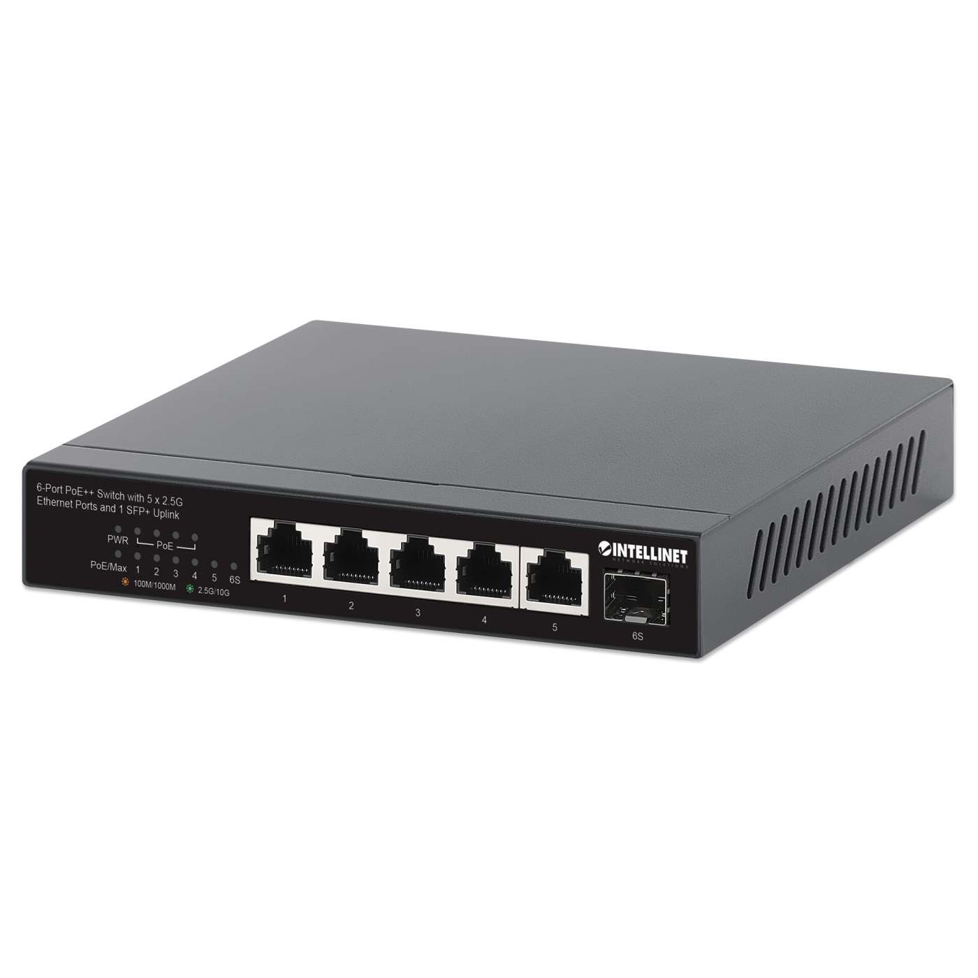 Switch PoE++ de 6 puertos con 5 puertos Ethernet de 2,5 G y 1 enlace Uplink SFP+ de 120 W Image 1