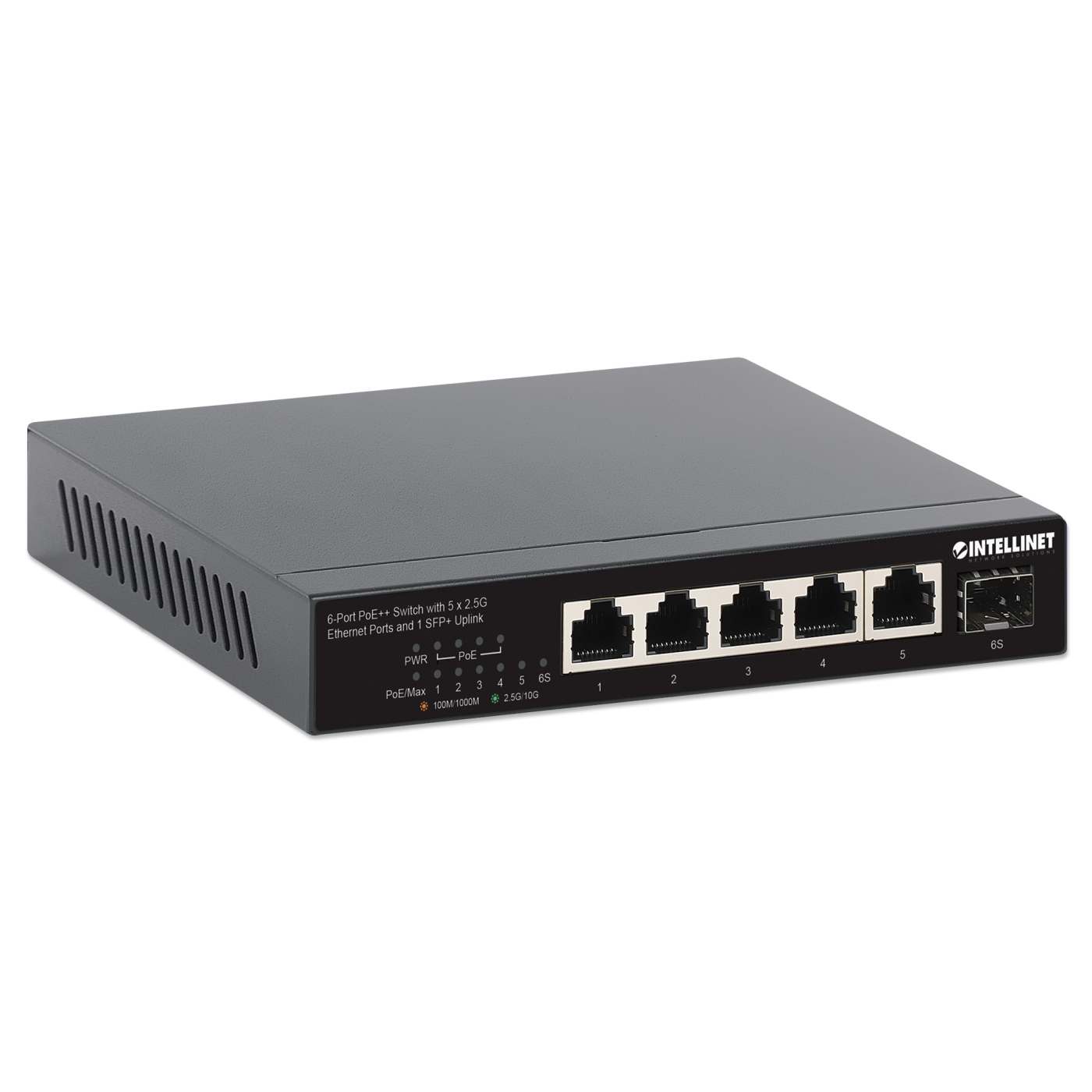 Switch PoE++ de 6 puertos con 5 puertos Ethernet de 2,5 G y 1 enlace Uplink SFP+ de 120 W Image 2