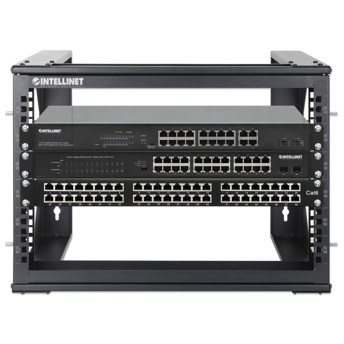 Rack abierto de 19" para montaje en pared, 2 postes, 6U Image 7